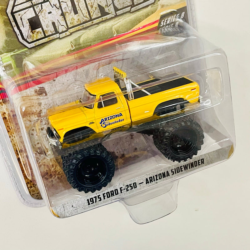 2020 Greenlight Monster Truck Kings of Crunch 1975 Ford F-250 Arizona Sidewinder amarillo Llantas de Goma