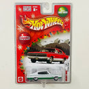 2004 Hot Wheels Limited Edition Holiday Rods Larry Wood 67 Dodge Charger blanco Llantas de Goma RR base ZAMAC