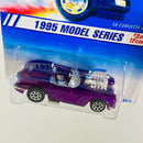 1995 Hot Wheels Model Series 58 Corvette Coupe Chevrolet morado metálico 7SP Primera Edición