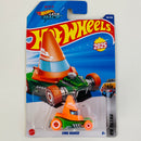 2025 Hot Wheels NETFLIX Let's Race HW Metro Cone Shaker verde L4 con AD base ZAMAC Primera Edición