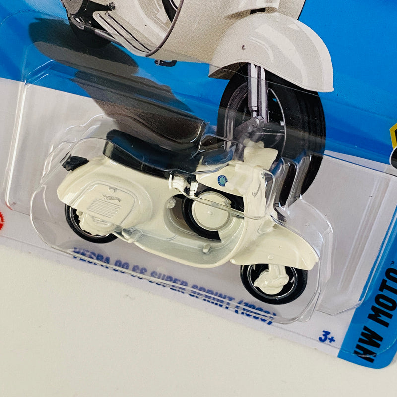 2025 Hot Wheels HW Moto Vespa 90 SS Super Sprint 1966 blanco MCCR
