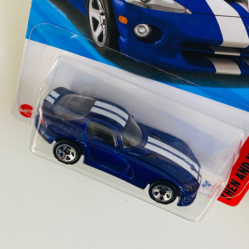 2025 Hot Wheels Then and Now 96 Dodge Viper GTS azul 5SP Primera Edición