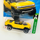 2022 Hot Wheels HW Green Speed GMC Hummer EV amarillo BLOR Primera Edición