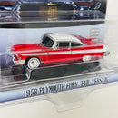 2024 Greenlight Hollywood Christine 1958 Plymouth Fury Evil Version rojo Llantas de Goma