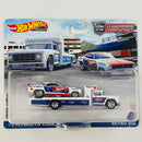 2022 Hot Wheels Premium Car Culture Team Transport 72 Plymouth Cuda FC y Retro Rig con Llantas de Goma RR