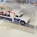 2022 Hot Wheels Premium Car Culture Team Transport 72 Plymouth Cuda FC y Retro Rig con Llantas de Goma RR