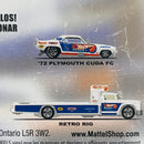 2022 Hot Wheels Premium Car Culture Team Transport 72 Plymouth Cuda FC y Retro Rig con Llantas de Goma RR