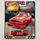2022 Hot Wheels Premium Boulevard Alfa Romeo 155 V6 Ti rojo Llantas de Goma RR Primera Edición