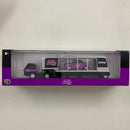 2022 M2 Machines Auto-Haulers Limited Edition 1/8,400 Purple Hornies 1970 Dodge L600 COE y 1941 Willys Coupe R62 22-31 con Llantas de Goma