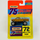 1997 Matchbox 75 Challenge Limited Edition 1/10,000 Chevy K-1500 Pickup dorado metálico