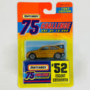 1997 Matchbox 75 Challenge Limited Edition 1/10,000 Ford Escort Cosworth dorado metálico
