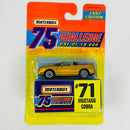 1997 Matchbox 75 Challenge Limited Edition 1/10,000 Ford Mustang Cobra dorado metálico