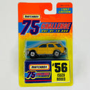 1997 Matchbox 75 Challenge Limited Edition 1/10,000 Isuzu Rodeo dorado metálico