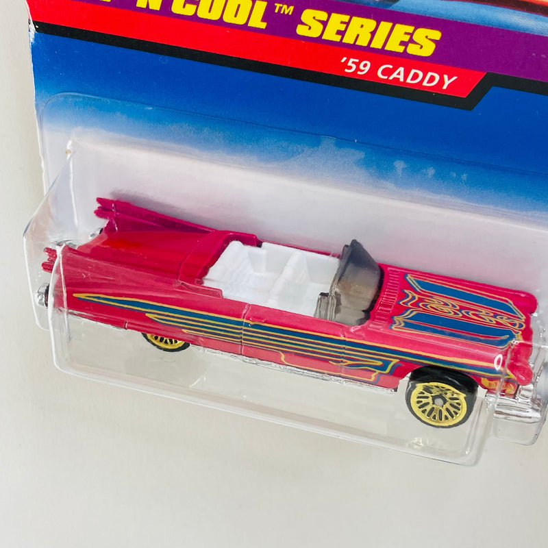 1998 Hot Wheels Low N Cool Series 59 Caddy Cadillac rojo LW
