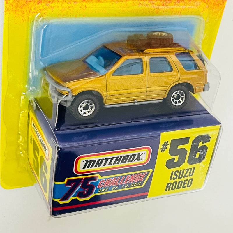 1997 Matchbox 75 Challenge Limited Edition 1/10,000 Isuzu Rodeo dorado