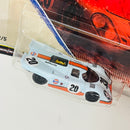 2026 Hot Wheels Premium Car Culture 10th Anniversary Vintage Racing GULF Porsche 917K celeste Llantas de Goma RR Primera Edición