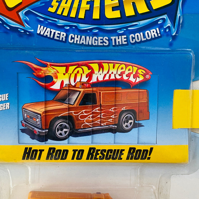 2009 Hot Wheels Color Shifters Rescue Ranger naranja y amarillo 5SP base ZAMAC - Cambia de Color