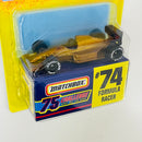 1997 Matchbox 75 Challenge Limited Edition 1/10,000 Formula Racer Williams-Renault FW14B Formula 1 dorado metálico