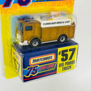 1997 Matchbox 75 Challenge Limited Edition 1/10,000 Mack Big Power Truck dorado metálico con Paneles de Luces Móviles