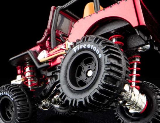 2021 Hot Wheels RLC Jeep 1944 Willys MB Exclusivo Red Line Club rojo spectraflame Llantas de Goma RR