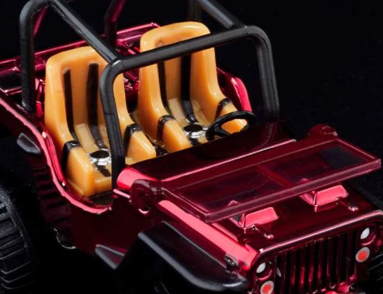 2021 Hot Wheels RLC Jeep 1944 Willys MB Exclusivo Red Line Club rojo spectraflame Llantas de Goma RR