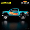 2021 Hot Wheels RLC Collector Edition Dollar General Mail-In Exclusive 17 Ford F-150 Raptor verde spectraflame Llantas de Goma RR base ZAMAC