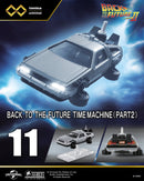 2025 Takara Tomy Tomica Premium Unlimited Back to the Future Part 2 Time Machine Hover Mode DeLorean DMC-12 Volver Al Futuro plata 11
