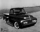 1999 Johnny Lightning Show Rods George Barris Wild Kat 1954 Ford F-100 Pickup rojo Llantas de Goma