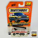 2000 Matchbox CHASE de Edición Limitada Fire Fighters Gloster Saro Airport Fire Truck blanco Bombero con Cañón de Agua y Escalera Móviles