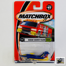 2001 Matchbox Rescue Squad Radar Search Plane azul Primera Edición con Alas Extensibles