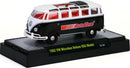 2014 M2 Machines M2 Machines AutoZone Limited Edition 1962 VW Volkswagen Microbus Deluxe USA Model negro con blanco Llantas de Goma - Loose con Caja Acrílica