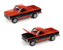 2021 Auto World Premium Series Muscle Trucks Limited Edition 1/18,798 1984 Chevy Silverado 10 Fleetside rojo Llantas de Goma