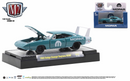 2021 M2 Machines Limited Edition 1/8,400 Mopar 1969 Dodge Charger Daytona HEMI R59 azul turquesa Llantas de Goma