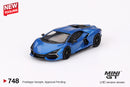 2024 Mini GT MiJo Exclusives 1:64 Limited Edition 1/8,400 Lamborghini Revuelto Blu Eleos azul Llantas de Goma Primera Edición