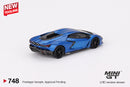 2024 Mini GT MiJo Exclusives 1:64 Limited Edition 1/8,400 Lamborghini Revuelto Blu Eleos azul Llantas de Goma Primera Edición