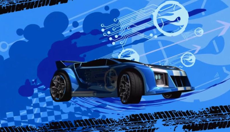 2014 Hot Wheels Team Hot Wheels The Origin of Awesome HW City Quick N Sik azul metálico TRAP5