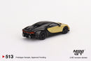 2023 Mini GT MiJo Exclusives 1:64 Limited Edition 1/3000 Bugatti Chiron Super Sport 513 dorado Llantas de Goma