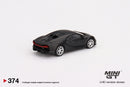 2022 Mini GT MiJo Exclusives 1:64 Limited Edition 1/6600 Bugatti Chiron Super Sport 300+ Matte Black negro Llantas de Goma