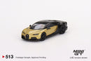 2023 Mini GT MiJo Exclusives 1:64 Limited Edition 1/3000 Bugatti Chiron Super Sport 513 dorado Llantas de Goma