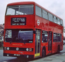 2002 Matchbox 50th Anniversary Hometown Heroes Leyland Titan London Bus rojo