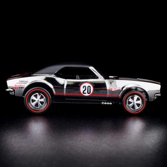 2022 Hot Wheels RLC 20th Anniversary Exclusivo Red Line Club Custom Camaro Chevrolet cromado Llantas Redline RL