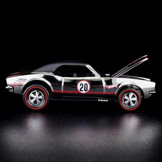 2022 Hot Wheels RLC 20th Anniversary Exclusivo Red Line Club Custom Camaro Chevrolet cromado Llantas Redline RL