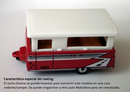 2000 Matchbox CHASE de Edición Limitada Great Outdoors Pop Up Camper rojo con blanco Primera Edición