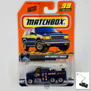 2000 Matchbox CHASE de Edición Limitada On The Road Again GMC Bucket Truck negro Primera Edición con Canastilla Elevadora