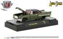 2019 M2 Machines Auto-Shows Limited Edition 1/7,000 1957 Chrysler 300C R56 verde Llantas de Goma