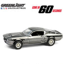 2025 Greenlight Hollywood Hobby Exclusive Gone in 60 Seconds 60 Segundos 1967 Ford Mustang Eleanor Silver Chrome Edition cromado Llantas de Goma