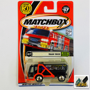 2002 Matchbox 50th Anniversary Rescue Rookies Trash Truck negro con Tolva Inclinable