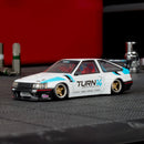 2025 Hot Wheels Elite 64 Toyota Corolla Levin AE86 Custom blanco Llantas de Goma RR Primera Edición