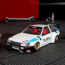 2025 Hot Wheels Elite 64 Toyota Corolla Levin AE86 Custom blanco Llantas de Goma RR Primera Edición