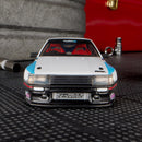2025 Hot Wheels Elite 64 Toyota Corolla Levin AE86 Custom blanco Llantas de Goma RR Primera Edición